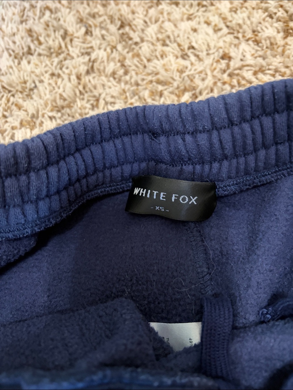 White Fox Navy Era 8 Jogger Sweatpants Sz XS - Picture 2 of 5